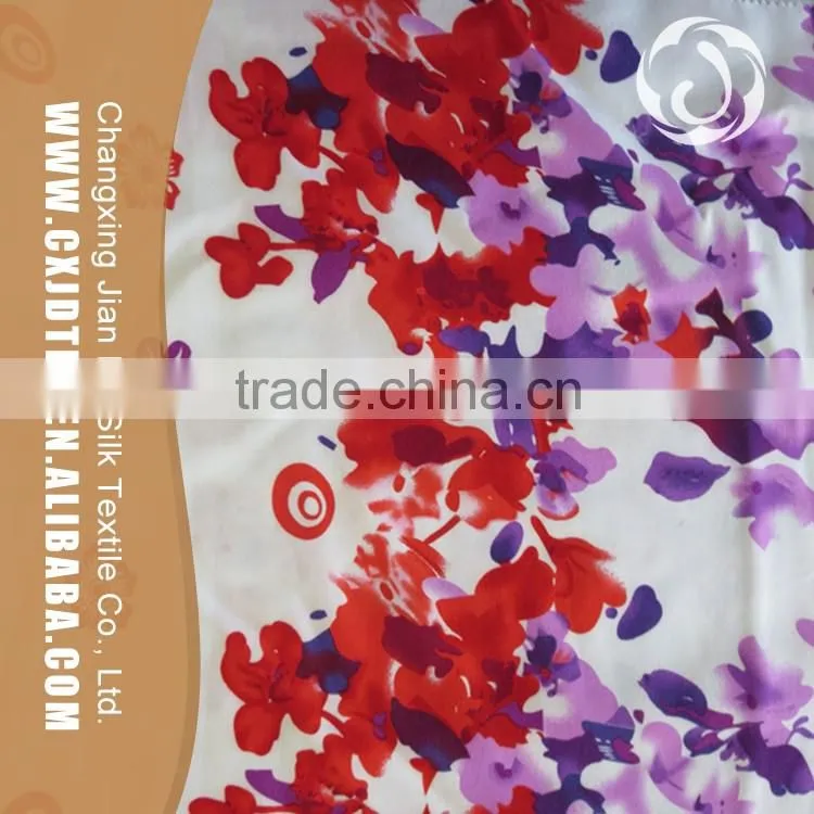 Fashion woven women garment rayon fabric printed