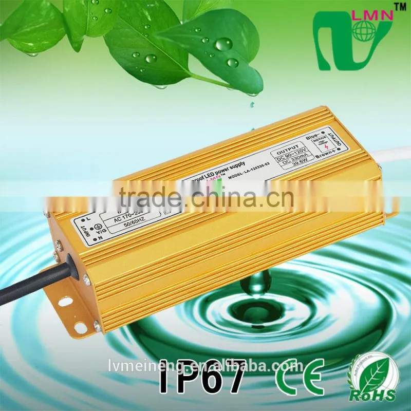 330mA 120V IP67 waterproof 40W constant current led floodlight power supply