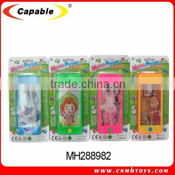 Plastic toy mobile phone for kids,kids toy 3D cell phone with music and light