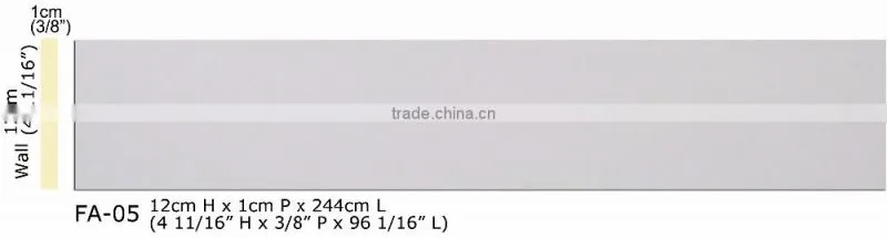 PU High Quality Good price beautiful decorative Polyurethane waterproof baseboard moldings
