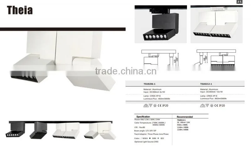 Fashion Mordern adjustable led rotating spotlight
