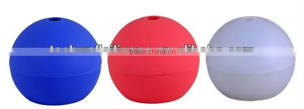 Hot sale 3D silicone ball shape ice cube tray