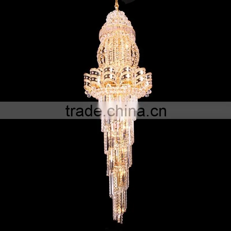 Competitive price high ceiling modern crystal chandelier from China 98108