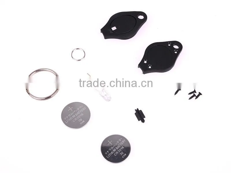 Wholesale Purple Light 365-370nm UV LED Plastic keychain Manufacturers