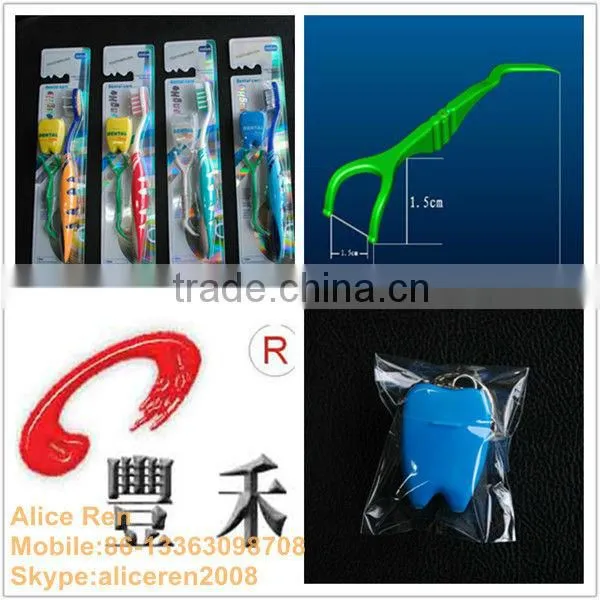 Y type dental floss picks/toothpick