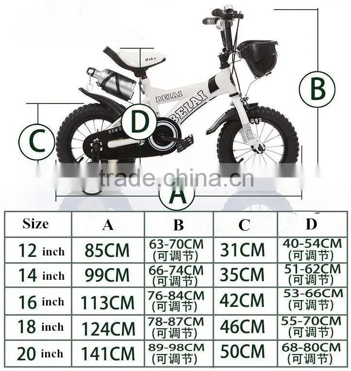cheap green color mini royal baby bike with handle