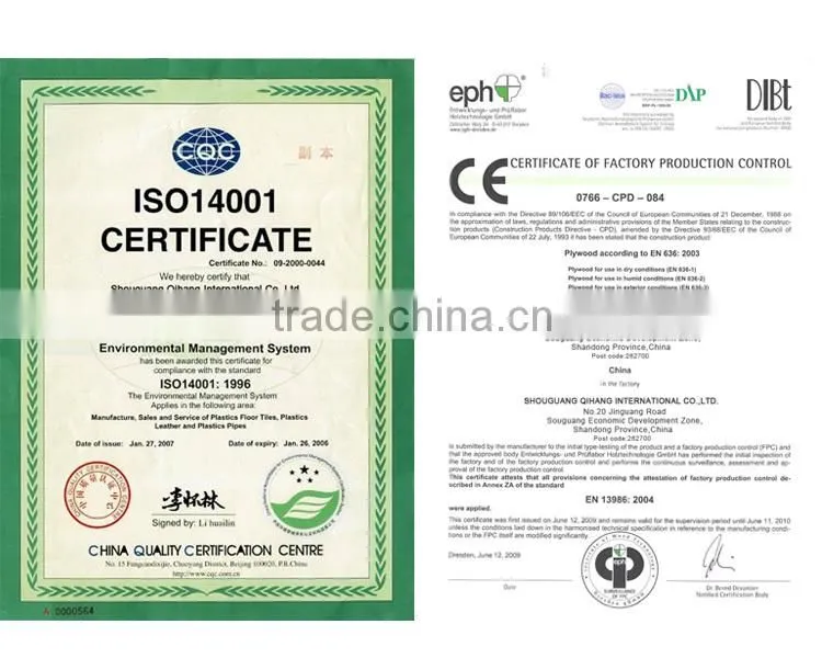 High quality white laminated melamine mdf board