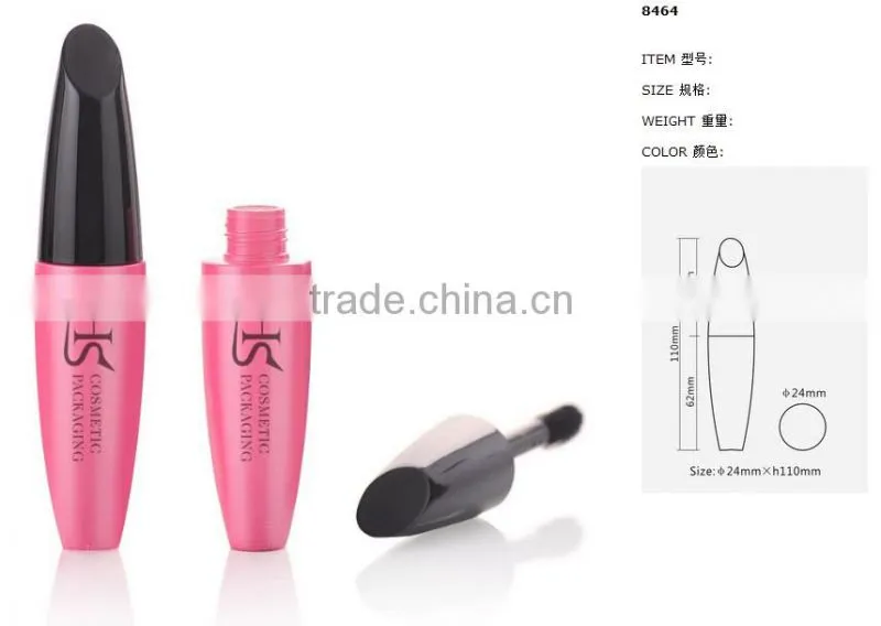 Cheap price bright pink makeup mascara container
