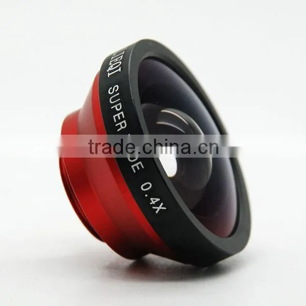 universal clip Lens Super Wide Angle Lens 0.4X for Mobile Phone