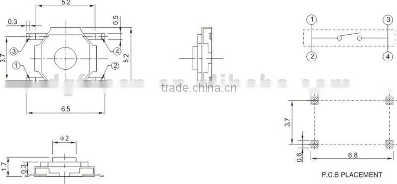 Micro switch 12V TS-1401