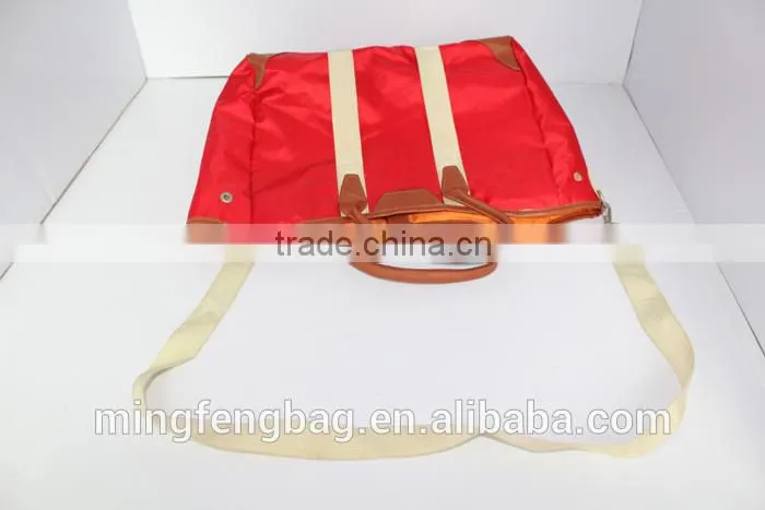 Wholesale Costom High Quality Fashionable Waterproof 600D Oxford Tote and Shoulder Women Bag