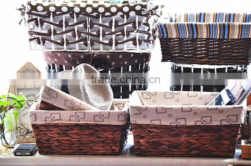 Hot sale papyri woven baskets new design detachable cheap handmade storage basket