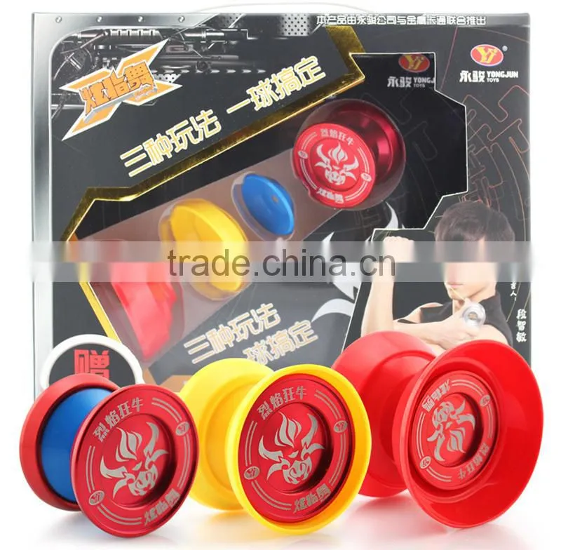 World's First 3-In-1 yoyo YJ Professional Aluminum YOYO Ball