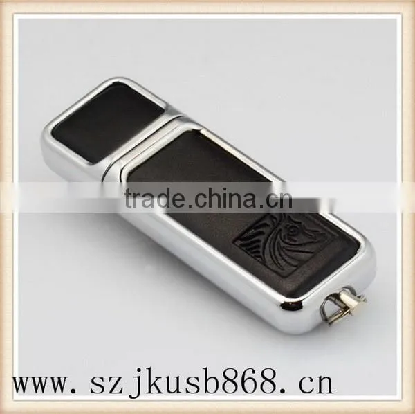 Newest top quality new model leather usb flash drive