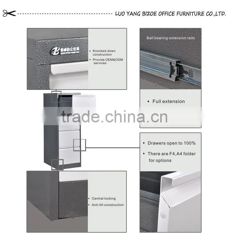 hot sale modern vertical file cabinet