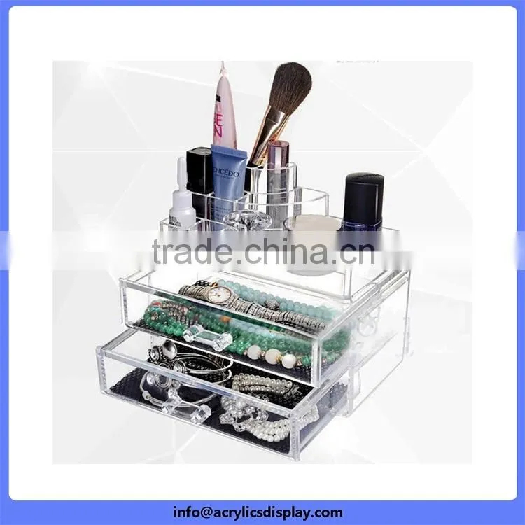Competitive price top sell crystal acrylic makeup display rack
