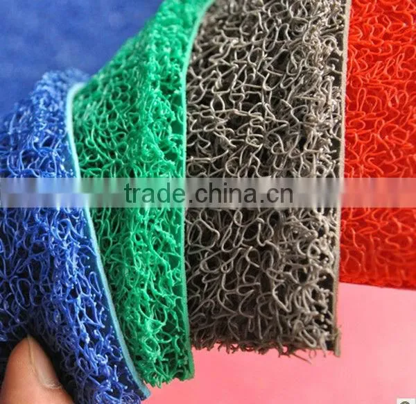 Vinyl backing pvc coil mat
