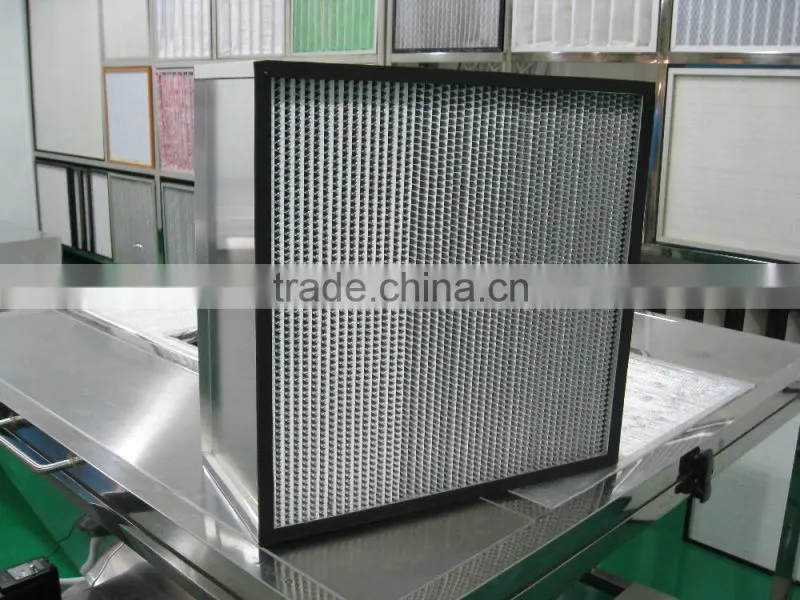 Cleanroom Air Ventilation HEPA Filter/Deep-pleat Air Filter