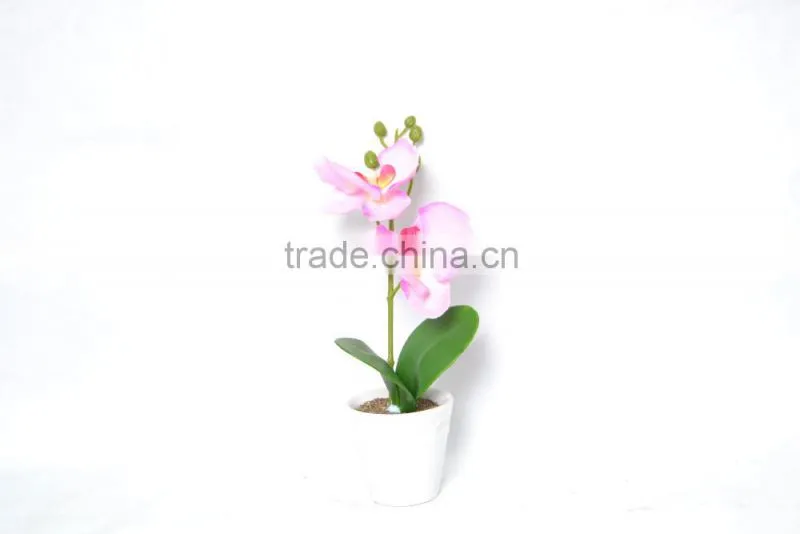 Morden fashion artificial Orchid in ceramic pot
