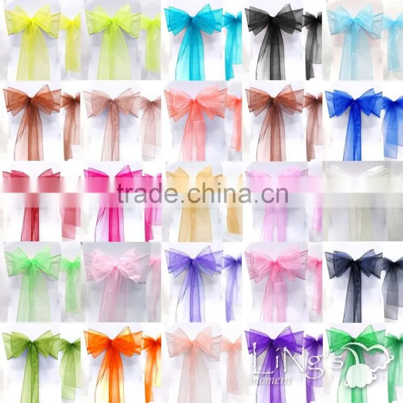Wholesale Romantic Wedding Chair Organza Sash