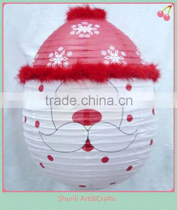 Christmas decoration snowing paper lamp lantern