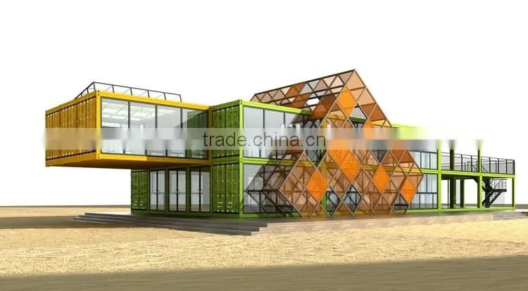 2016 China New Home Designs Prefab Homes Luxury Office Mobile Prefab Container Villa