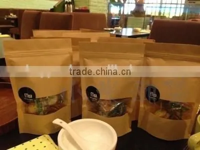 kraft paper side gusset coffee packaging bag