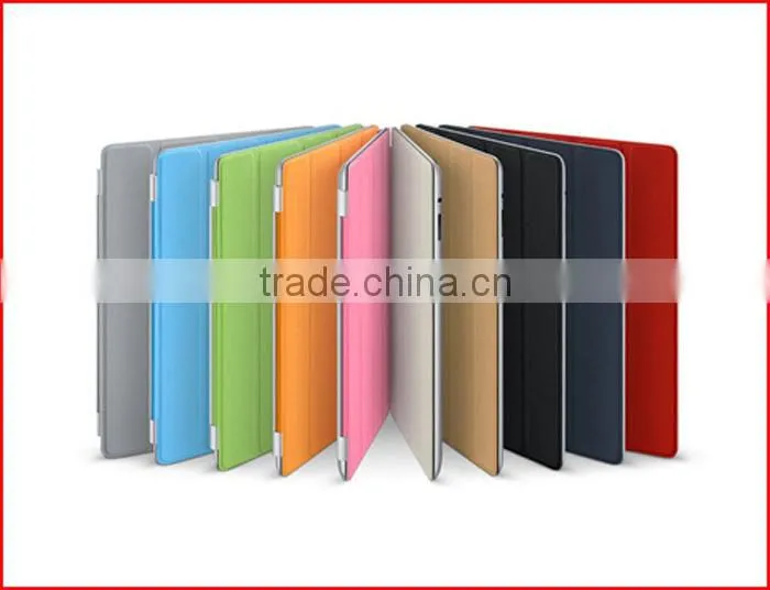 2015 fashion Waterproof belk leather smart cover cases for ipad 2 3 4 with high qulity PU lleather cover for ipad