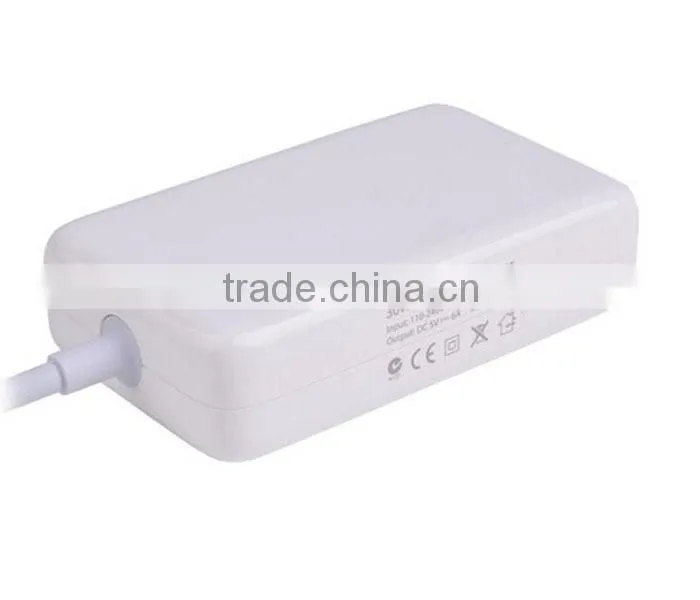 Portable 30W 6 Port USB HUB USB Desktop Charger AC Power Adapter Cord US Plug