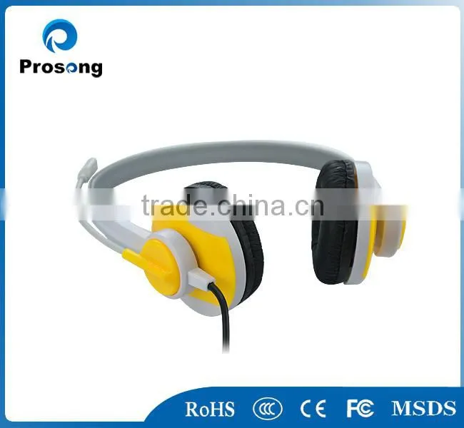 2014 OEM logo sound professional mobile phone headset with microphone