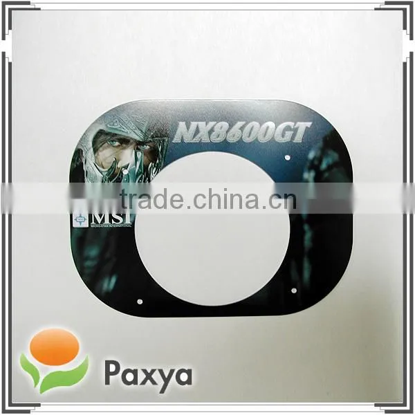 Printed stamping aluminum nameplate