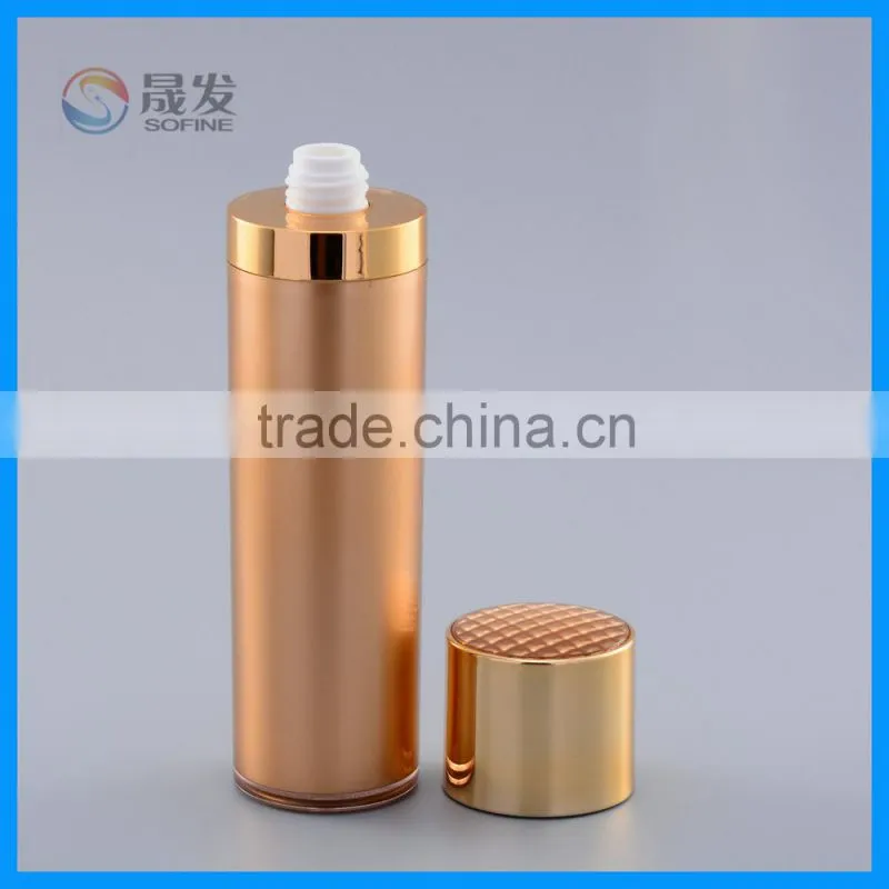 Empty cosmetic acrylic lotion bottle
