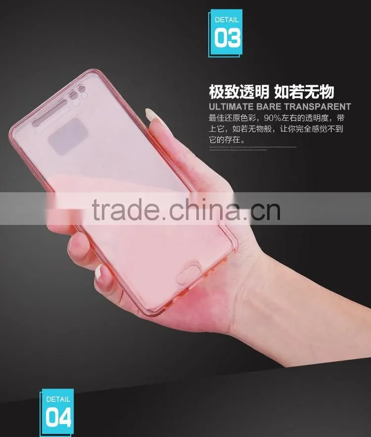 Soft TPU Transparent Case for Samung Note 7 360 Full Body Protective Cover Cases Front Touch Screen Back Cover