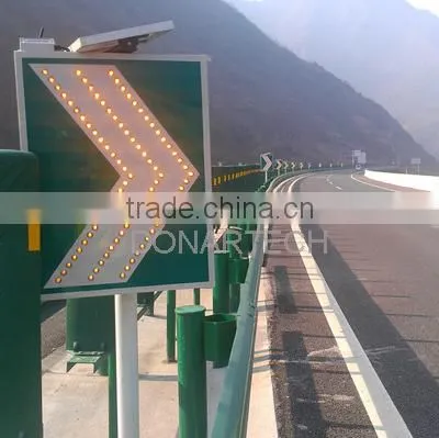 solar power led chevrons sign
