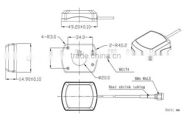 Manufactory GPS satallite Iridium XM antenna