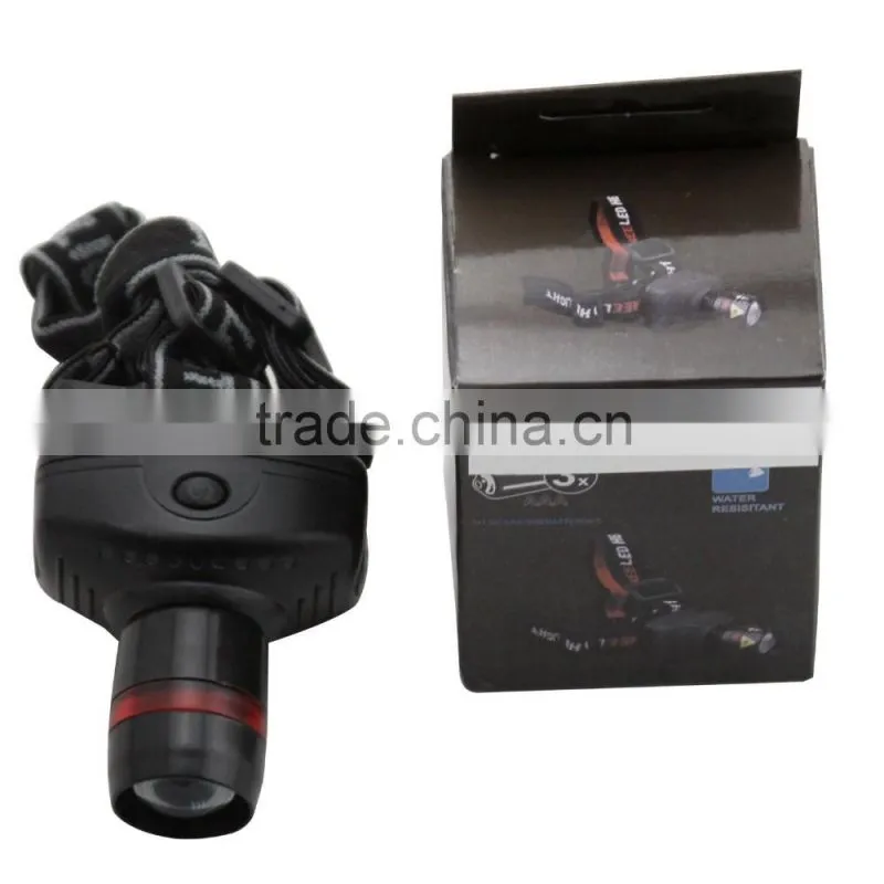 3W Focus Zoom LED Headlamp 3 Mode Energy Saving Outdoor Sports Camping Fishing Head Lamp Flashlights
