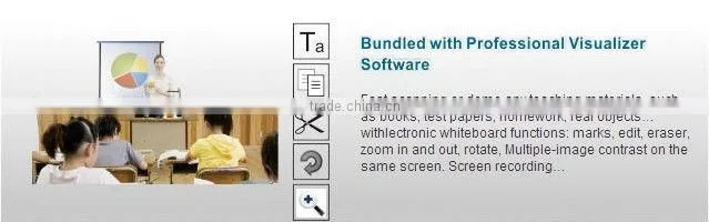 Education Equipment USB document camera in visual presenter