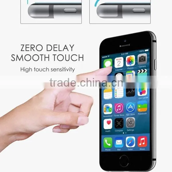 9H hardness 2.5D round or straight angle tempered glass screen protector for cellphone