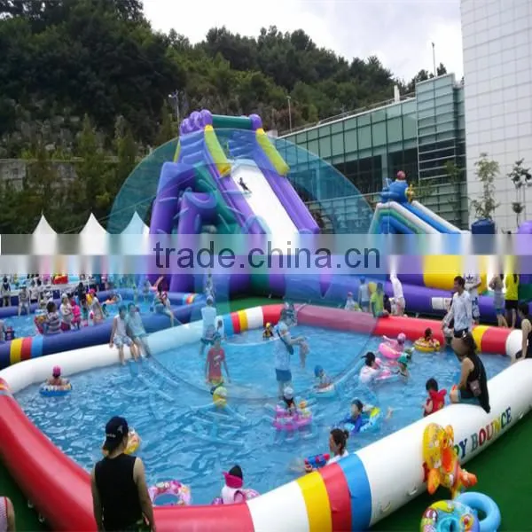 For amusement park inflatable water slide for kids and adult