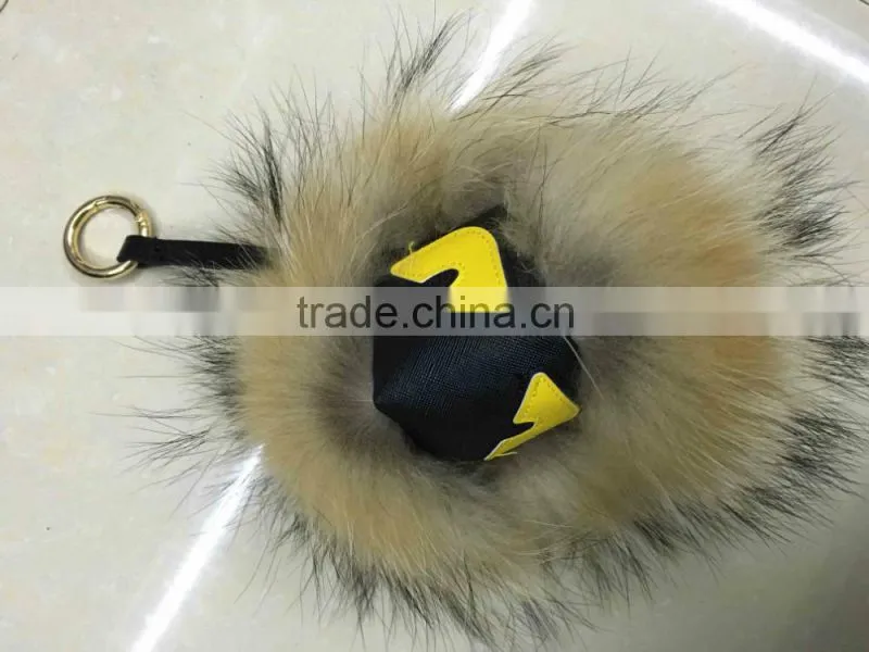 2015 wholesale fashion fox fur little monsters dyed color chain