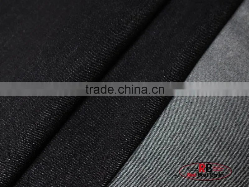 12oz Blue Gray Color Slub 100%Cotton Stretch Denim Fabric