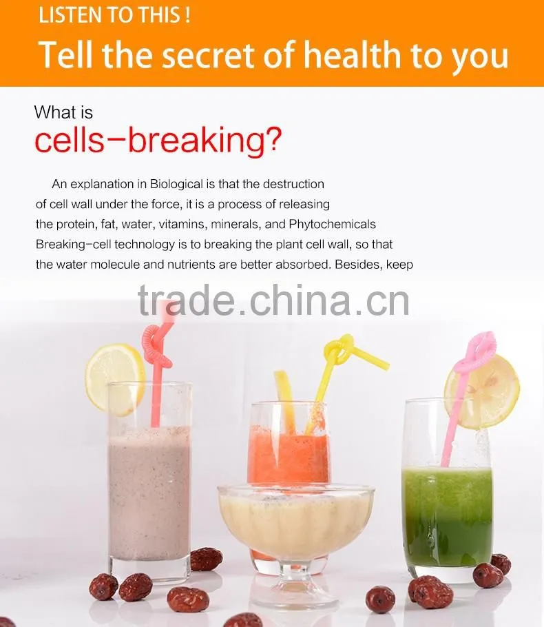 1350W CE CB ROHS LFGB juicer ice high power smoothie electric commercial mixer blender machine