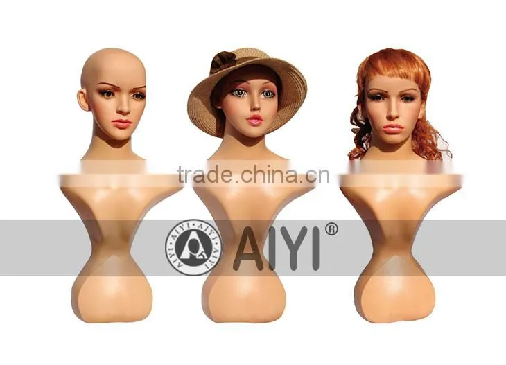 New Design Sexy Woman Head Mannequins Display