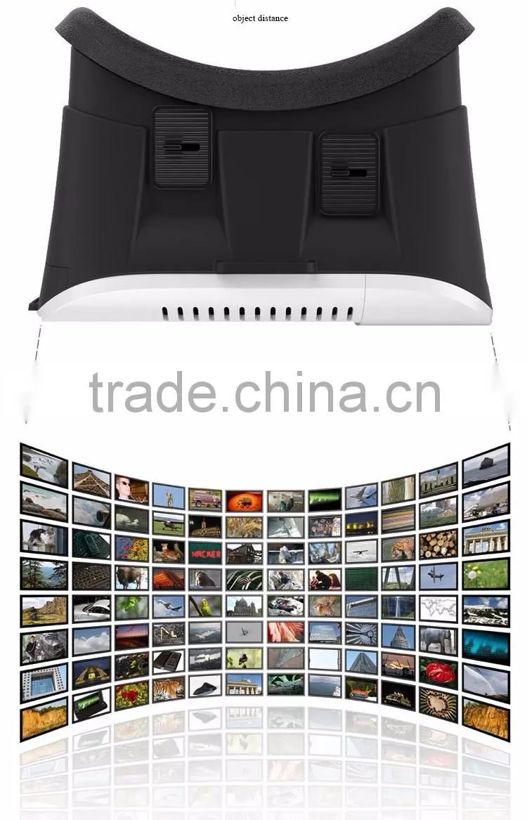 Google cardboard vr box virtual reality,vr box virtual reality,3d vr box 2.0 3D Glasses For 3.5 - 6.0 inch For iPhone 6s 6PLUS 5
