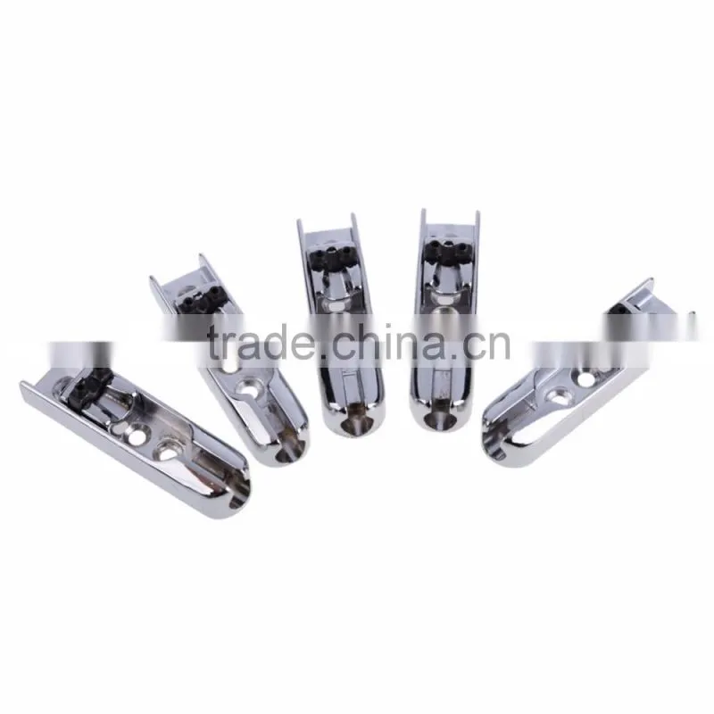 High Quality New 5 String Chrome Individual Bass Guitar Bridges w/ Screws