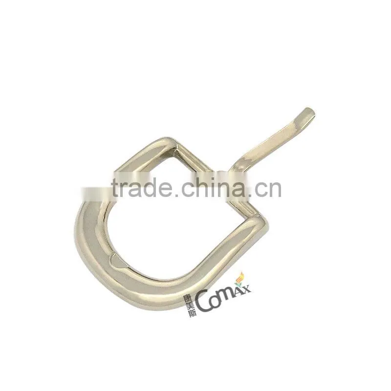 Zinc Alloy Shiny Silver Metal Pin Belt Buckle