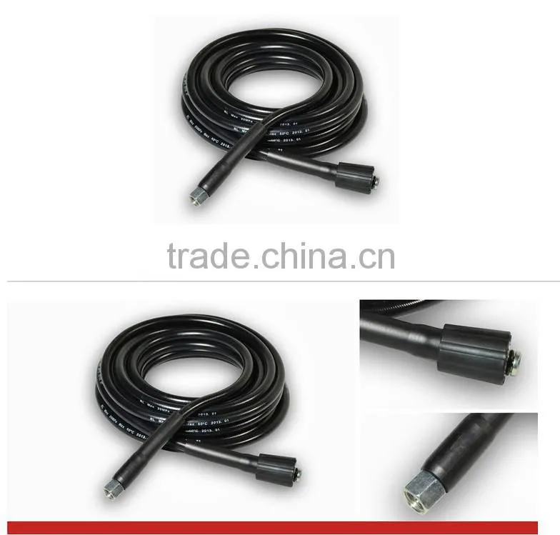 HR07-02-03 High Pressure Cleaning Hose Black Carpet Cleaning Solution Hose