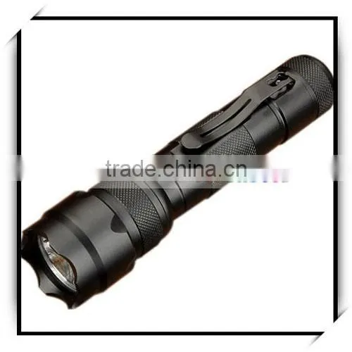 WF-502B XM-L U2 870LM 5-Mode White Led Strong Light Flashlight Black