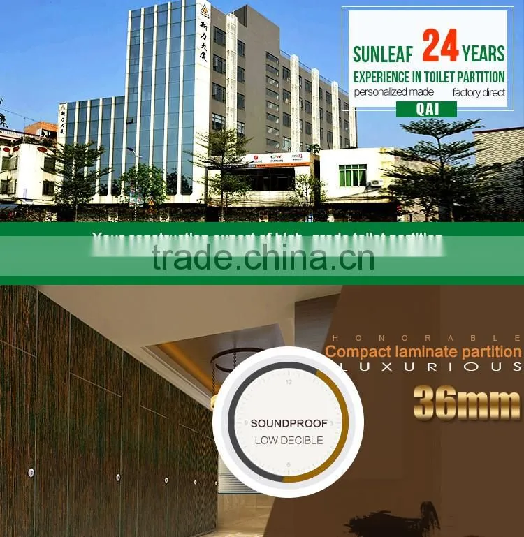 High Pressure Laminate Panel partition wall panel toilet partition