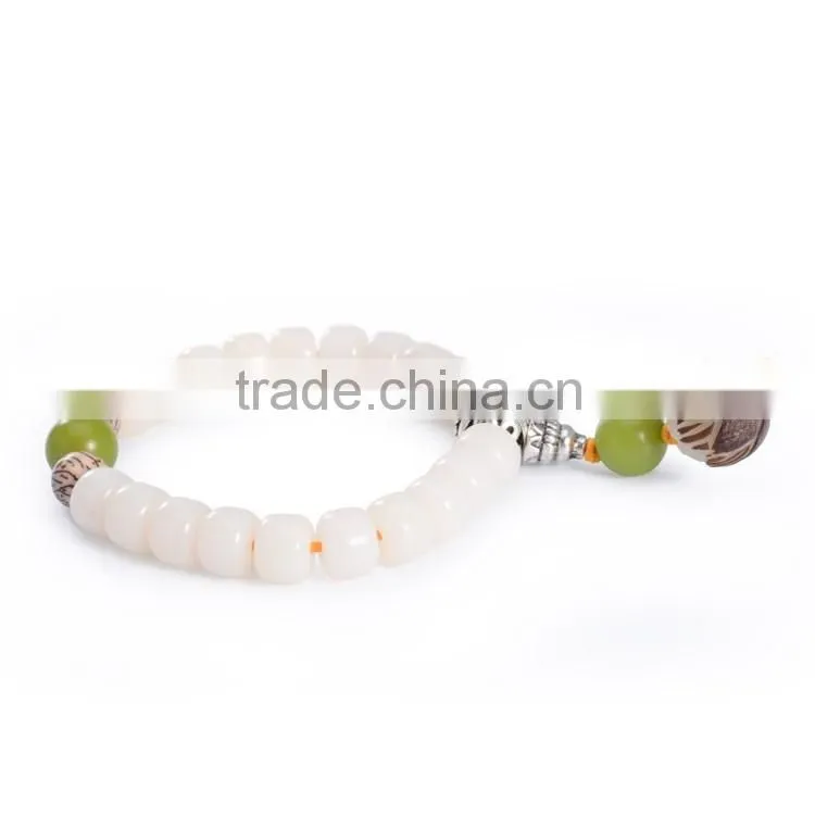 Natural White onyx Agate Beads Bracelets fashion jewelry made in China